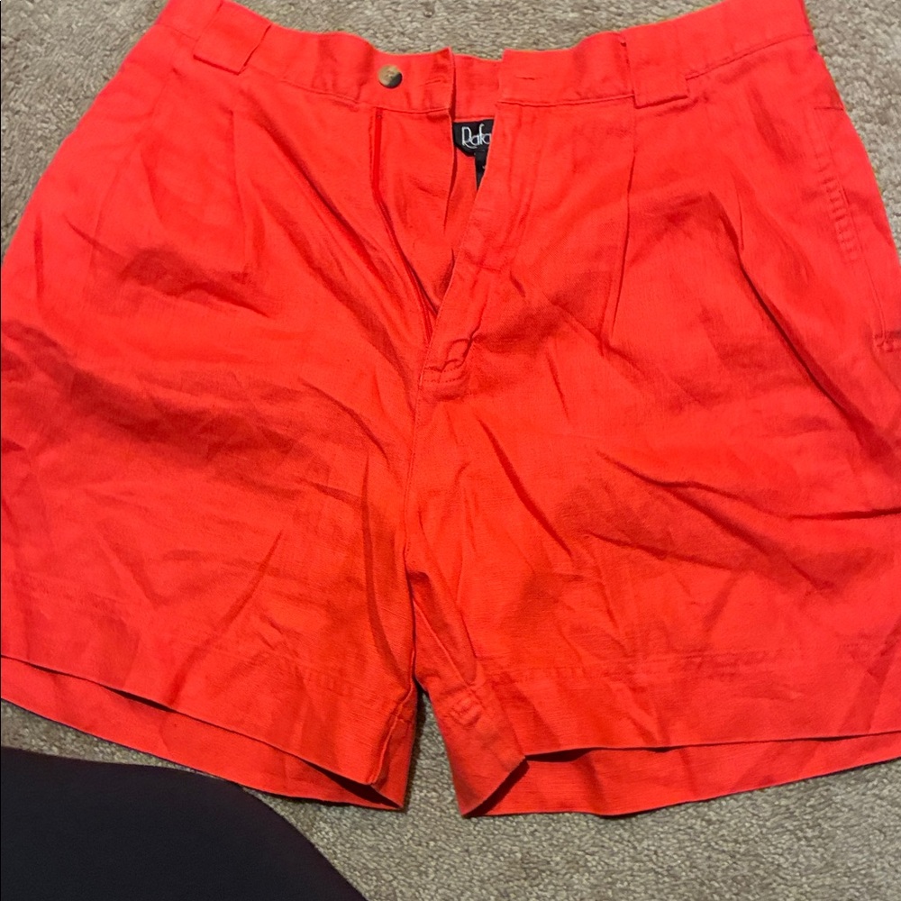 Rafaella High-Waist Women's Shorts in Coral